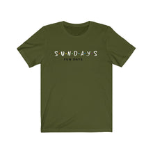 Load image into Gallery viewer, Sunday Funday Unisex Jersey Short Sleeve Tee