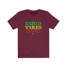 Load image into Gallery viewer, Unisex Good Vibes Only Jersey Short Sleeve Tee.