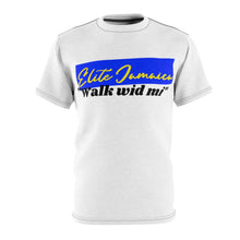 Load image into Gallery viewer, Unisex AOP Cut & Sew Tee, Elite Jamaica "Walk wid mi"