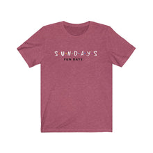 Load image into Gallery viewer, Sunday Funday Unisex Jersey Short Sleeve Tee