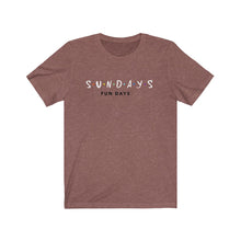 Load image into Gallery viewer, Sunday Funday Unisex Jersey Short Sleeve Tee