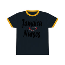 Load image into Gallery viewer, Jamaica Love Nurses Unisex Ringer Tee.