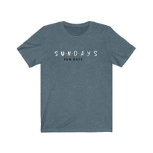 Load image into Gallery viewer, Sunday Funday Unisex Jersey Short Sleeve Tee