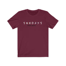Load image into Gallery viewer, Sunday Funday Unisex Jersey Short Sleeve Tee