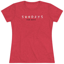Load image into Gallery viewer, Sunday Funday Women's Triblend Tee
