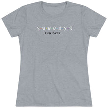 Load image into Gallery viewer, Sunday Funday Women's Triblend Tee
