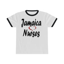 Load image into Gallery viewer, Jamaica Love Nurses Unisex Ringer Tee.
