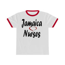 Load image into Gallery viewer, Jamaica Love Nurses Unisex Ringer Tee.