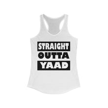 Load image into Gallery viewer, Women's Ideal Straight Outta Yaad Racerback Tank. $15.99