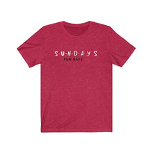 Load image into Gallery viewer, Sunday Funday Unisex Jersey Short Sleeve Tee