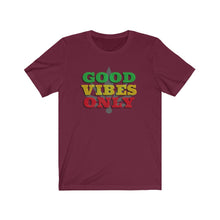 Load image into Gallery viewer, Unisex Good Vibes Only Jersey Short Sleeve Tee.
