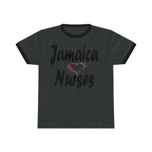Load image into Gallery viewer, Jamaica Love Nurses Unisex Ringer Tee.
