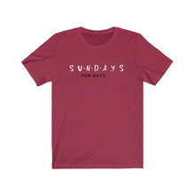 Load image into Gallery viewer, Sunday Funday Unisex Jersey Short Sleeve Tee
