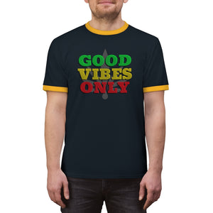 Unisex Good Vibes Only Ringer Tee.