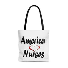 Load image into Gallery viewer, America Loves Nurses AOP Tote Bag.
