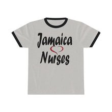 Load image into Gallery viewer, Jamaica Love Nurses Unisex Ringer Tee.

