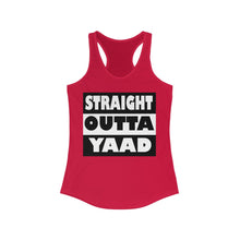 Load image into Gallery viewer, Women&#39;s Ideal Straight Outta Yaad Racerback Tank. $15.99
