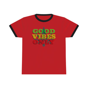 Unisex Good Vibes Only Ringer Tee.