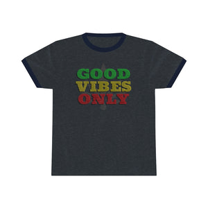 Unisex Good Vibes Only Ringer Tee.