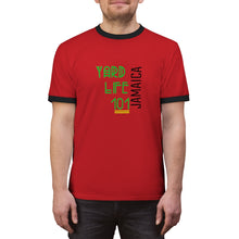 Load image into Gallery viewer, Unisex Ringer Tee Jamaica Yard Life 101

