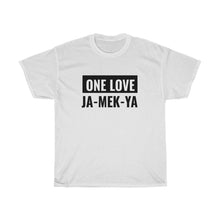 Load image into Gallery viewer, Unisex Heavy One Love &quot;Jamekya&quot; Cotton Tee.
