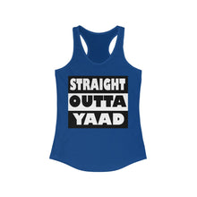 Load image into Gallery viewer, Women&#39;s Ideal Straight Outta Yaad Racerback Tank. $15.99
