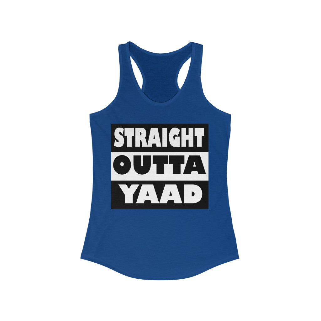 Women's Ideal Straight Outta Yaad Racerback Tank. $15.99