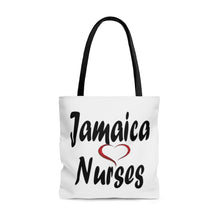 Load image into Gallery viewer, Jamaica Loves Nurses AOP Tote Bag.
